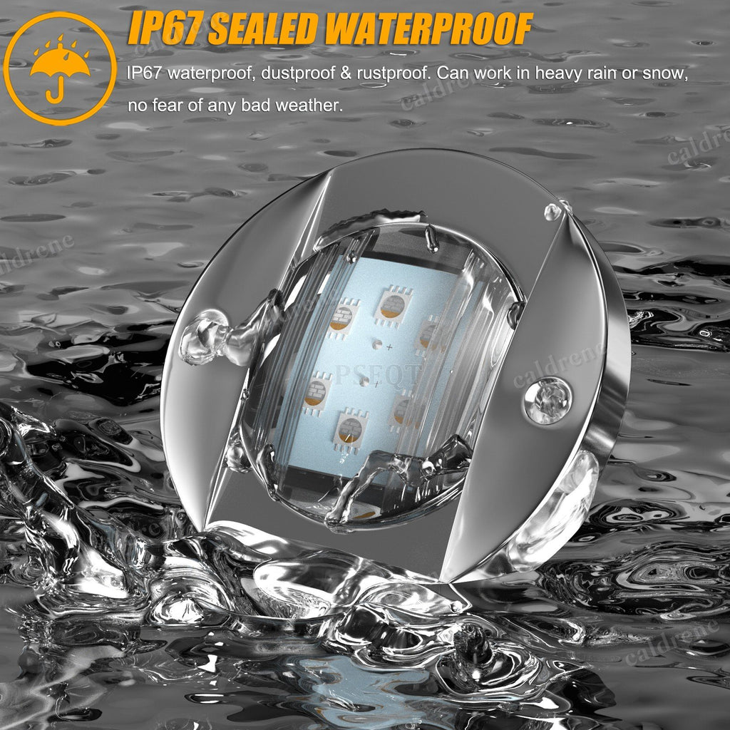 LED Boat Interior Courtesy Lights RGB 12V Waterproof, 6 Pack – view 3