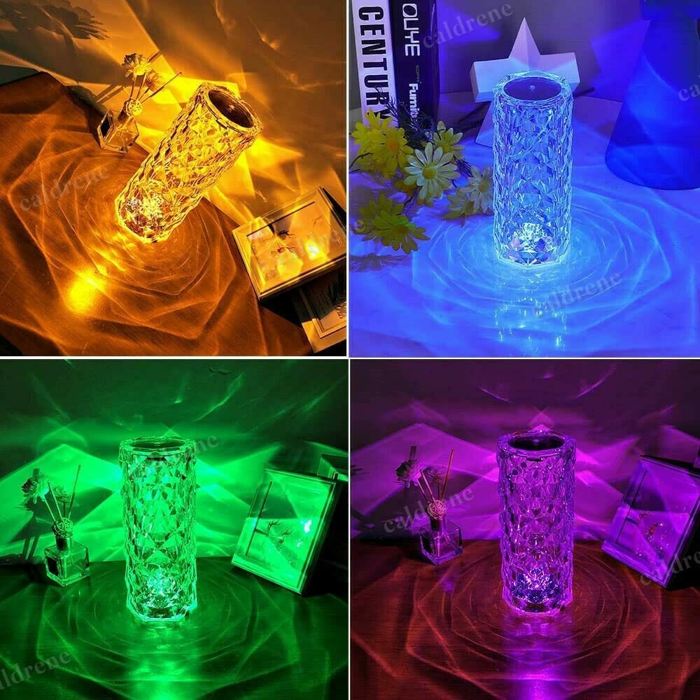 LED Crystal Rose Touch Table Lamp – view 4