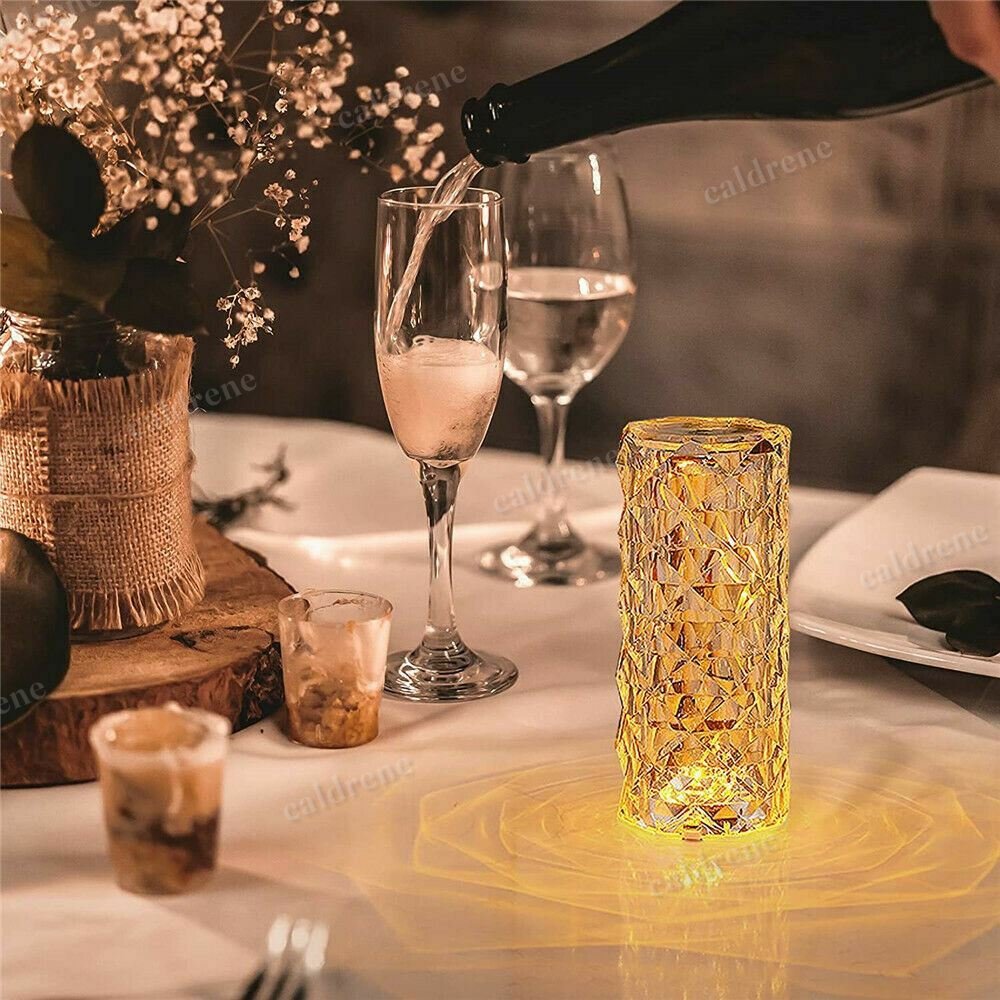 LED Crystal Rose Touch Table Lamp – view 6
