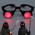 LED Eyewear Glasses with Red Luminous Eyes for Halloween