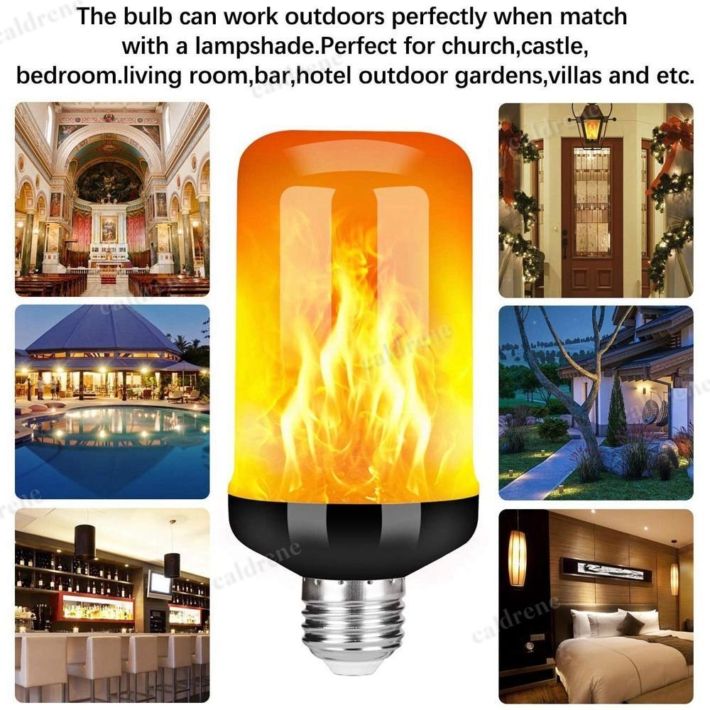 LED Flame Light Bulbs with 4 Modes for Parties – view 4