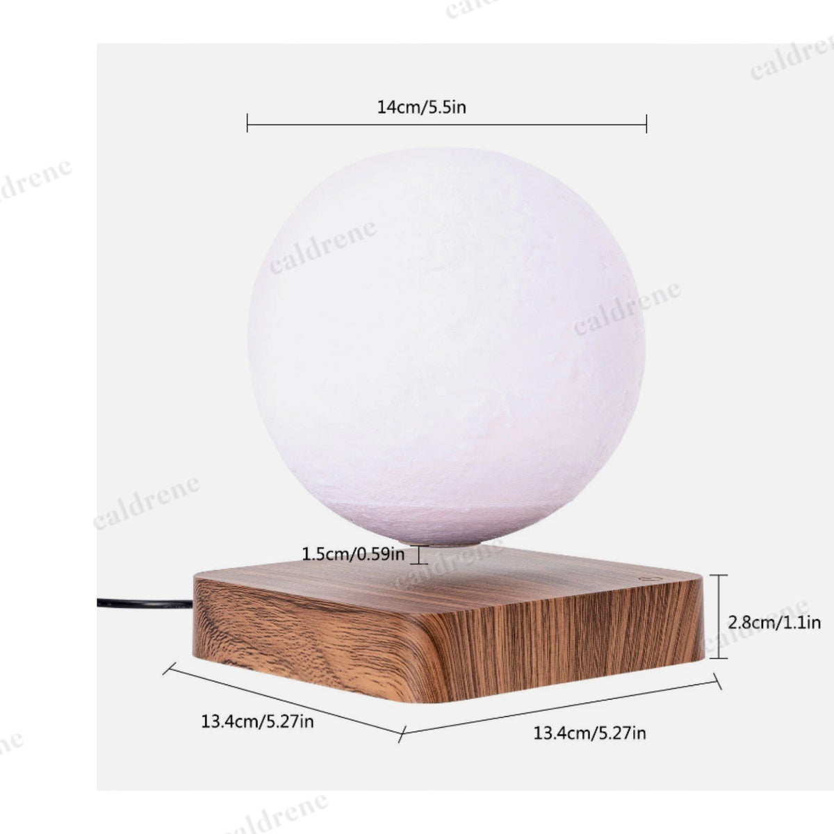 Levitating Floating Moon Lamp, Magnetic Spinning Light – view 4