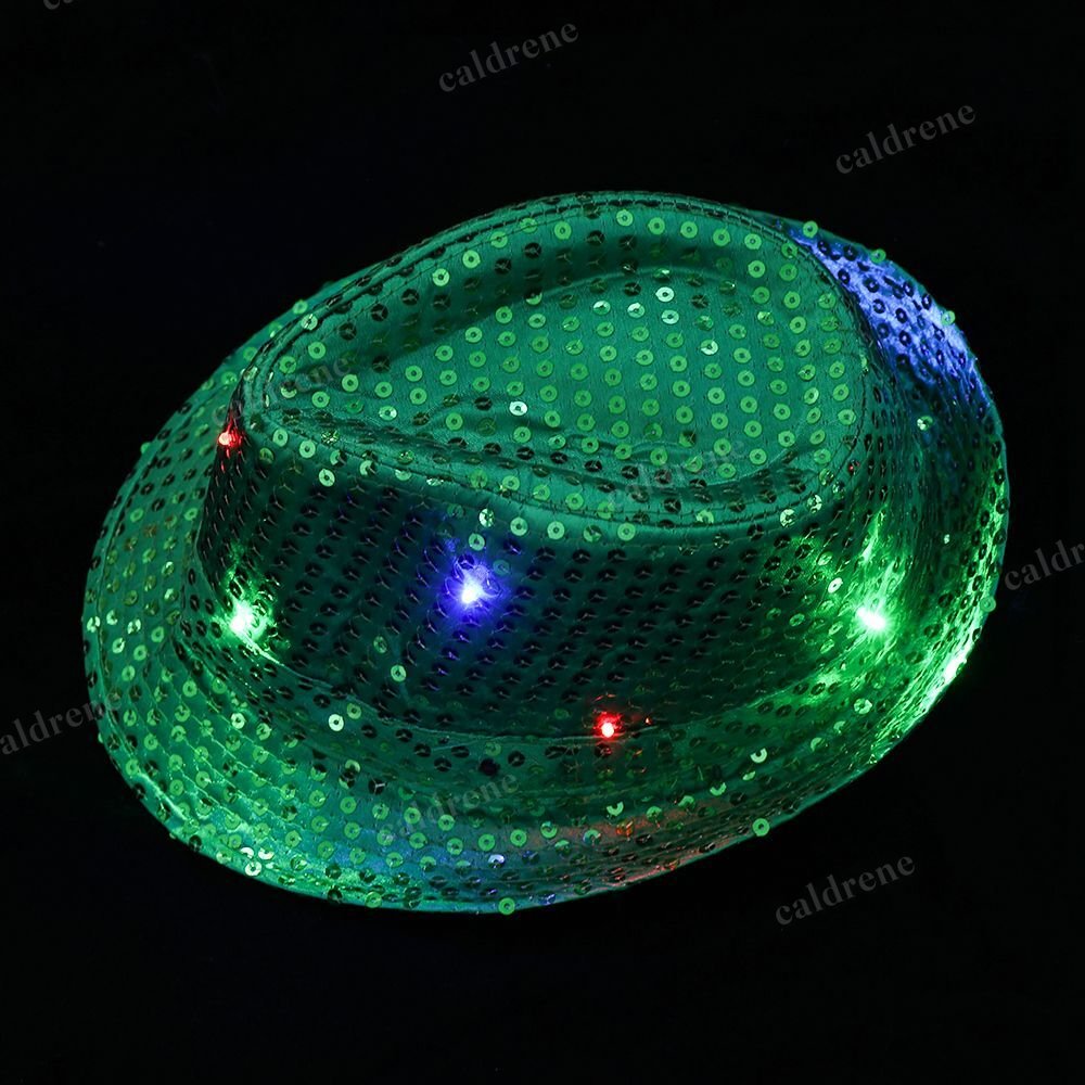 Light Up Sequin Fedora Hat for Parties and Events – view 6