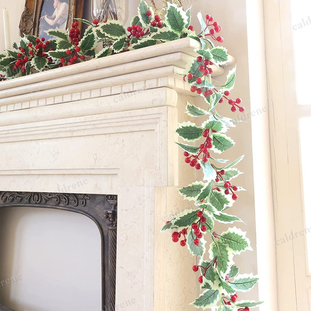 Lighted Holly Berry Christmas Garland, 6 ft – view 4