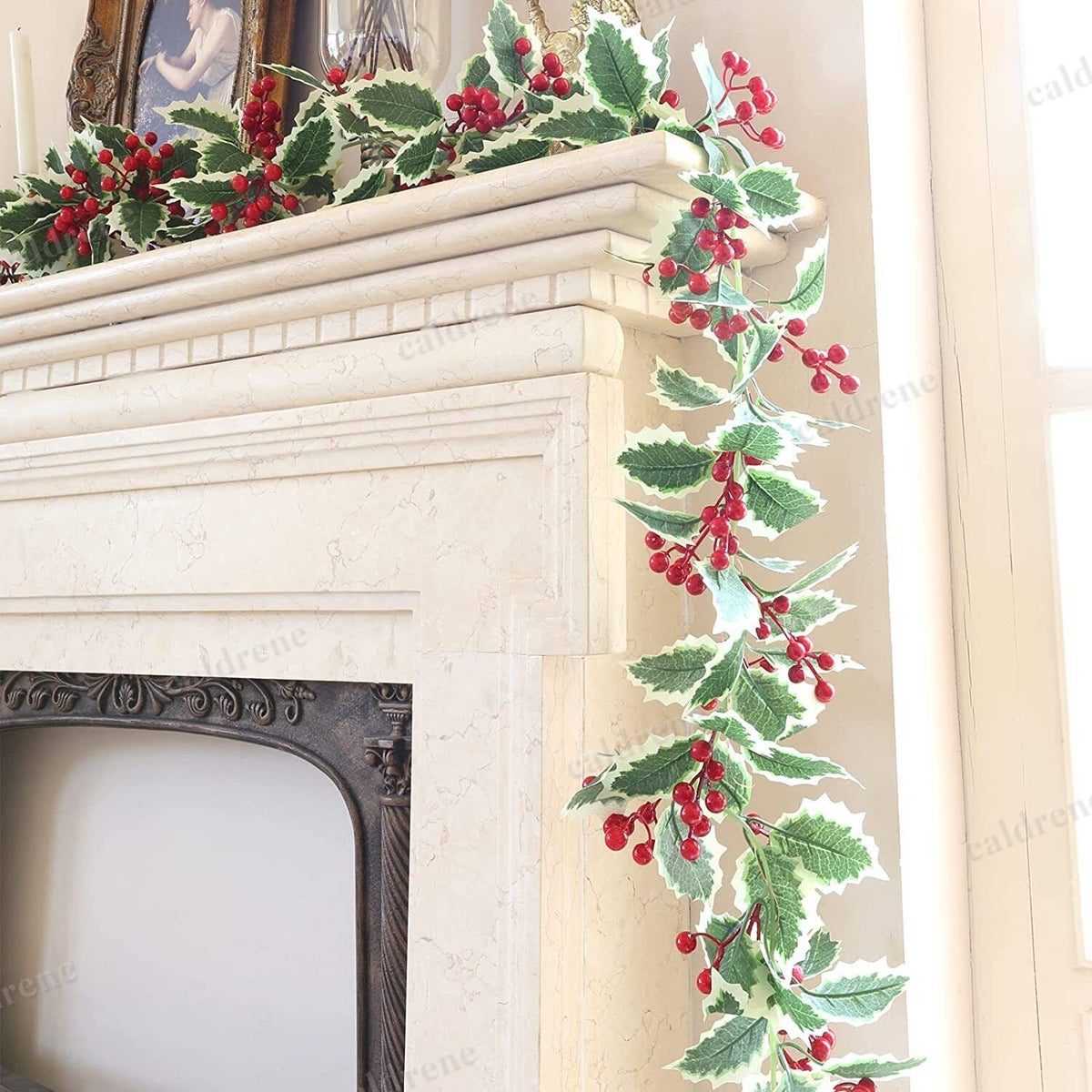Lighted Holly Berry Christmas Garland, 6 ft – view 4