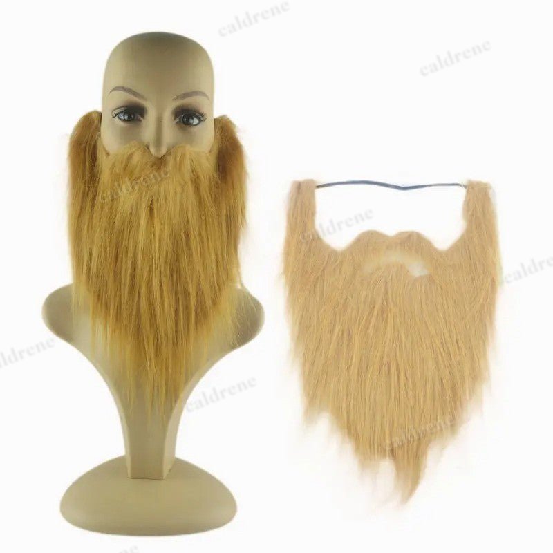 Long Fluff Fake Beard and Mustache for Santa Cosplay – view 3