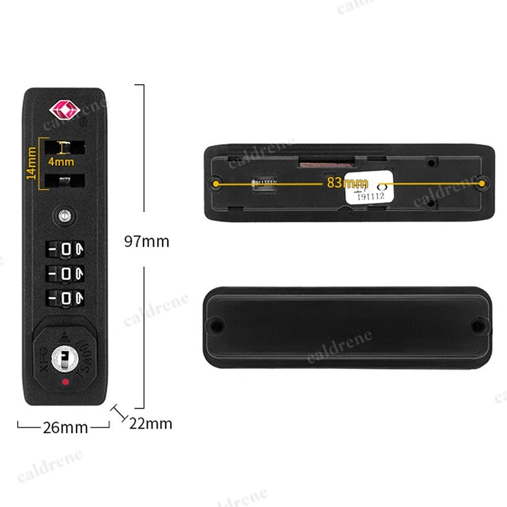 Luggage TSA Customs Lock with 3-Digit Combination – view 3