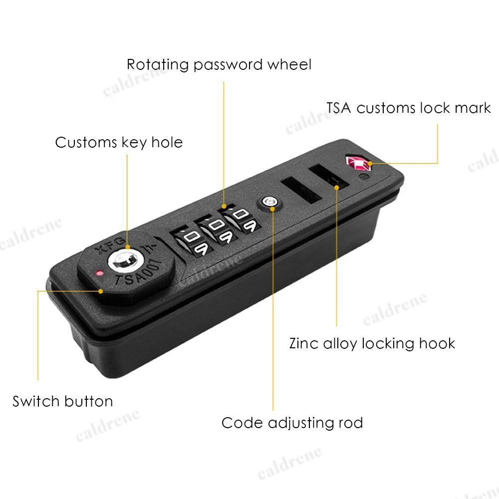 Luggage TSA Customs Lock with 3-Digit Combination – view 5