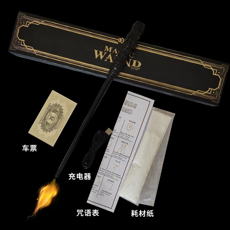 Magic Fire Wand with Enchanting Design for Wizards and Witches – Snape