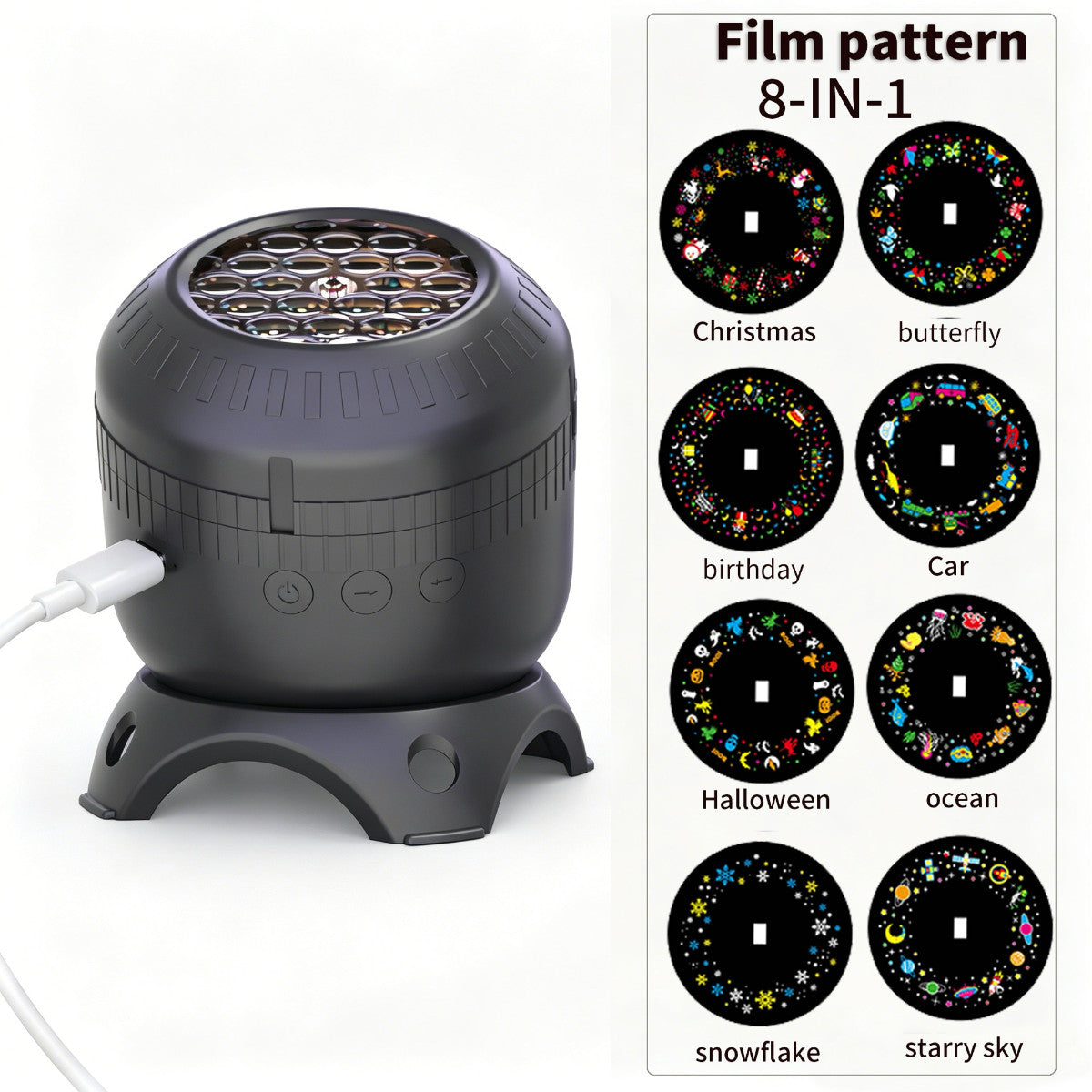 Magical Christmas Projection Night Light