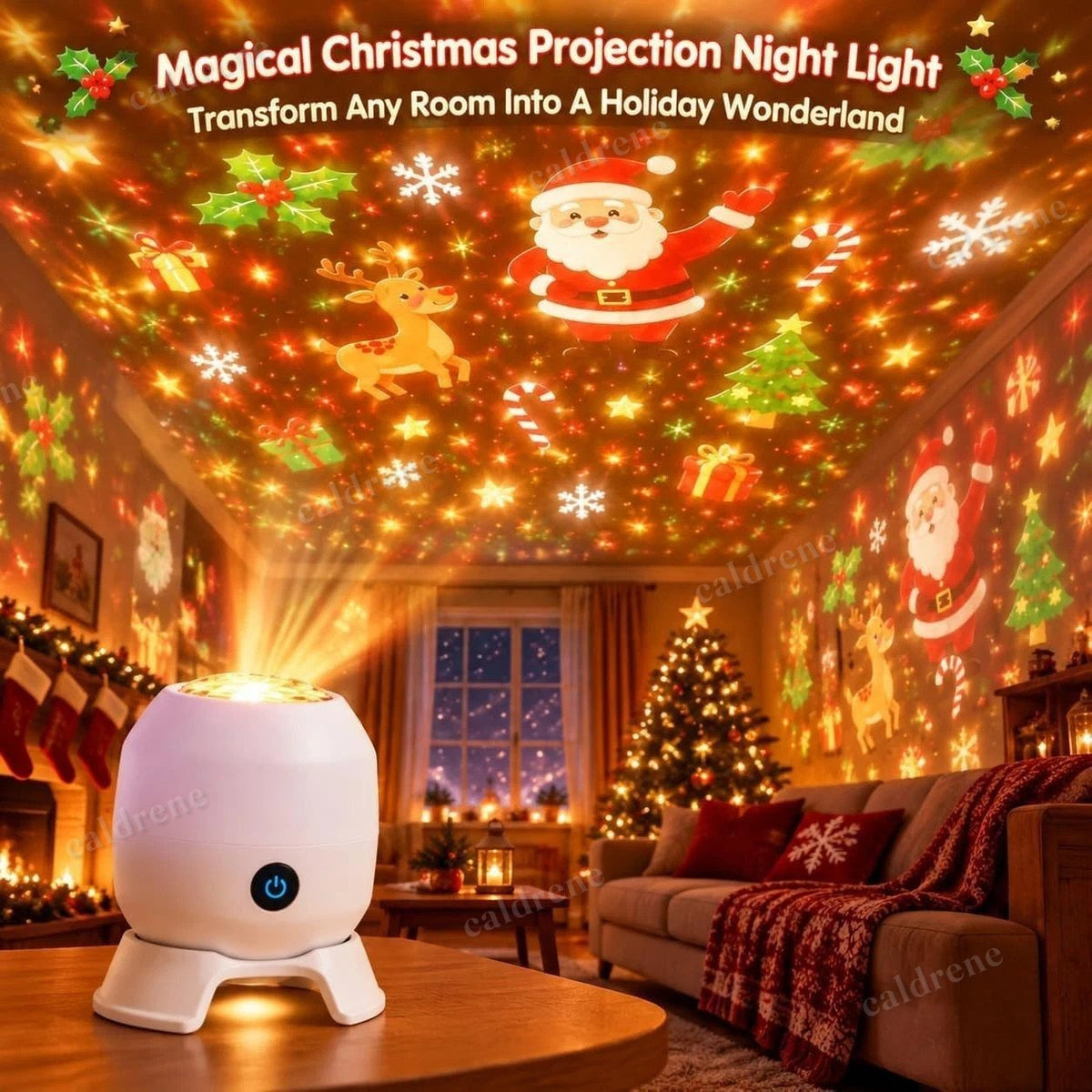 Magical Christmas Projection Night Light – view 3