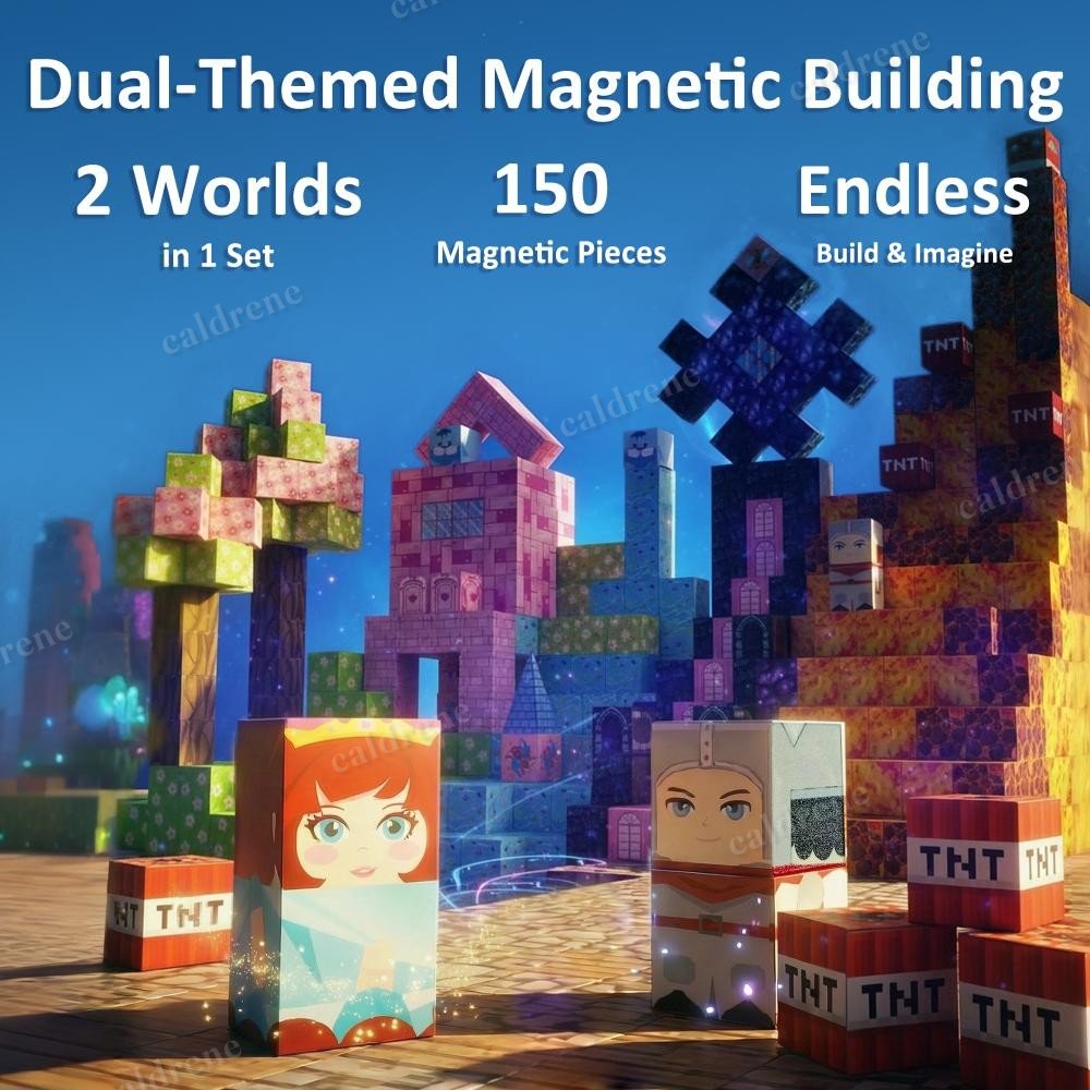 Magnetic Building Blocks 150 Piece STEM Toy Set for Kids – view 7