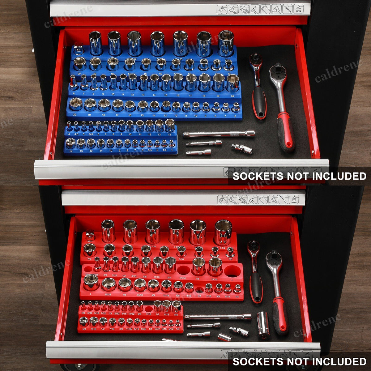 Magnetic Socket Organizer Rails, 6 Piece 143 Slots – view 5