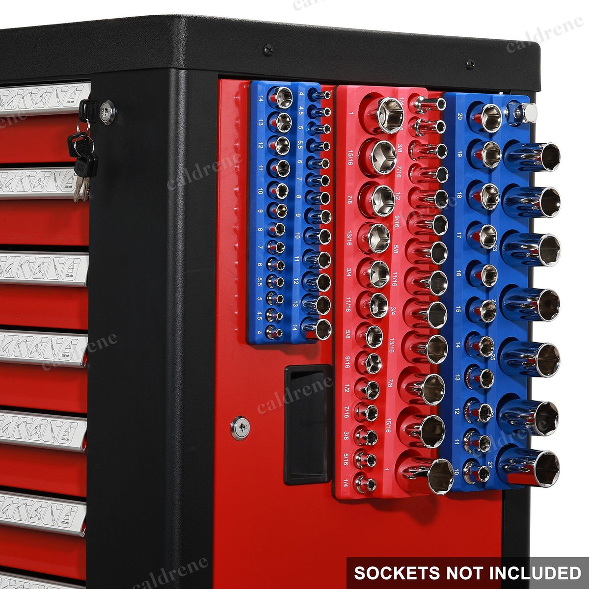 Magnetic Socket Organizer Rails, 6 Piece 143 Slots – view 6