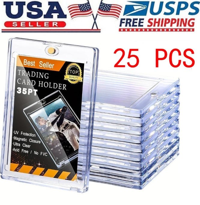 Magnetic Trading Card Holders 35pt, 25 Pack