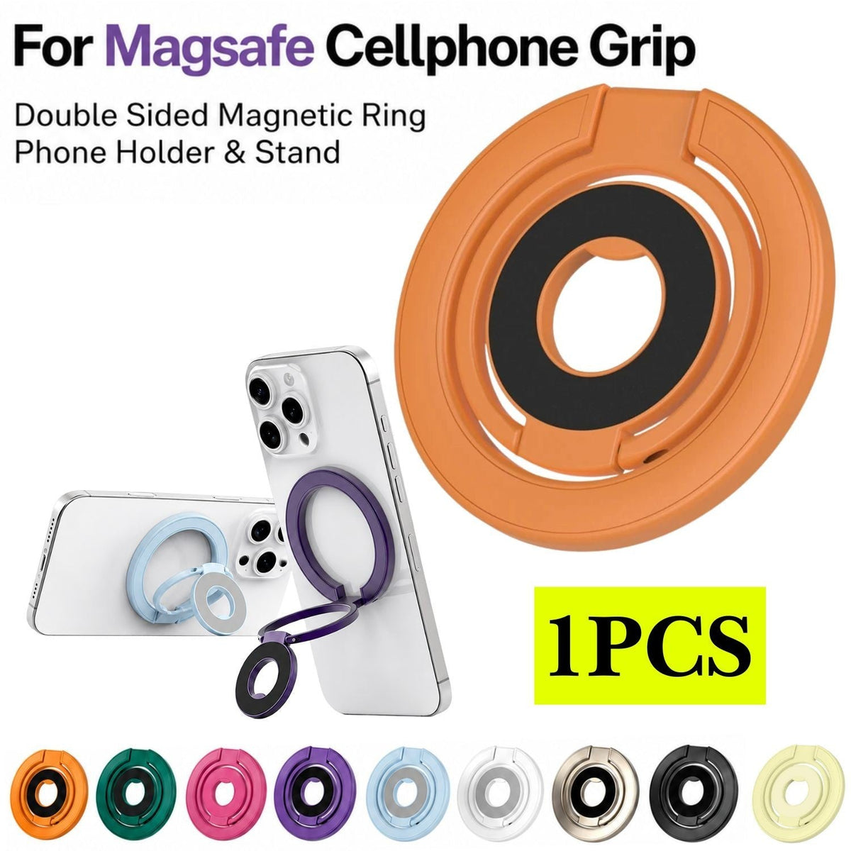 MagSafe Magnetic Phone Ring Holder Grip Stand - 360° Foldable
