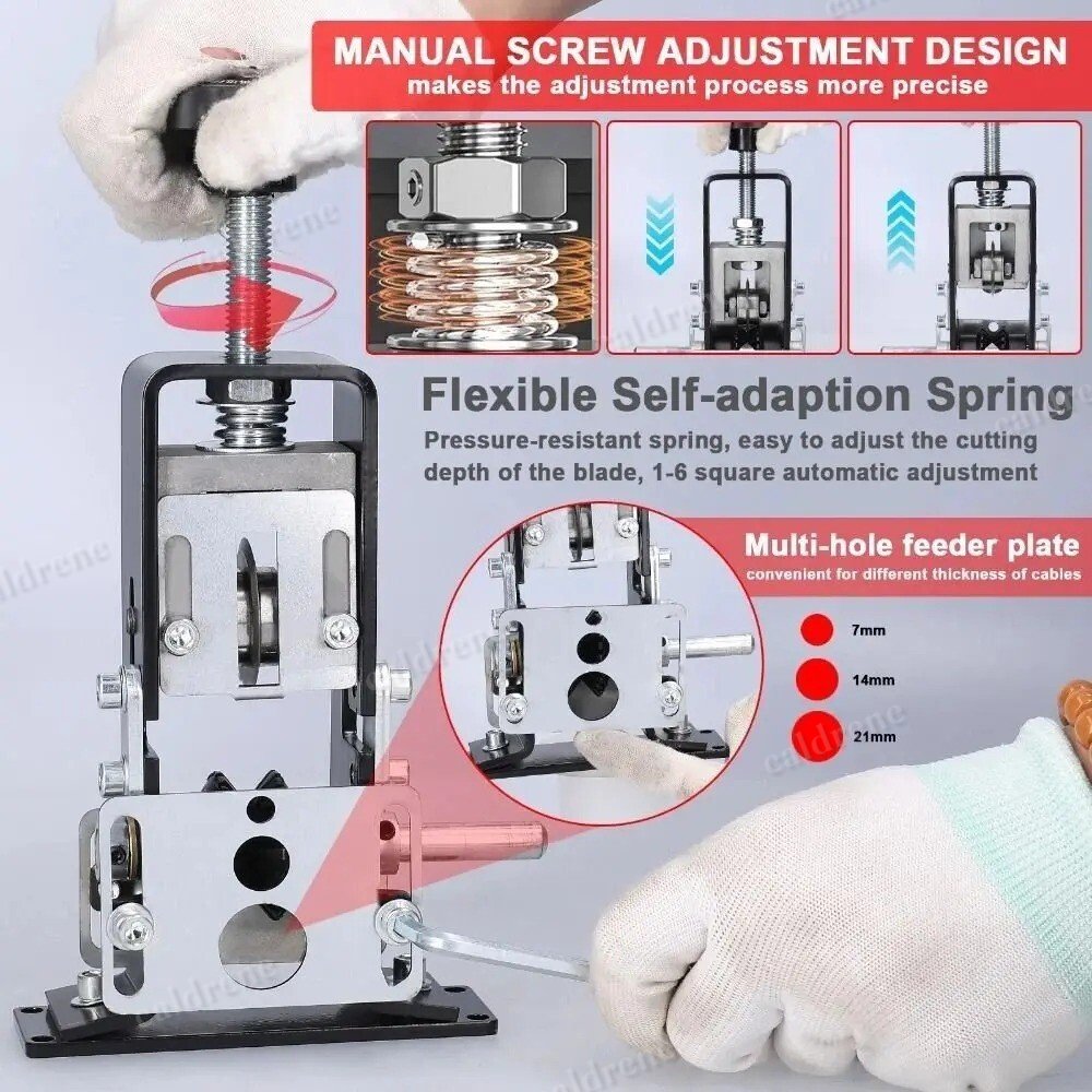 Manual Hand Crank Wire Stripping Machine 1mm to 21mm – view 9