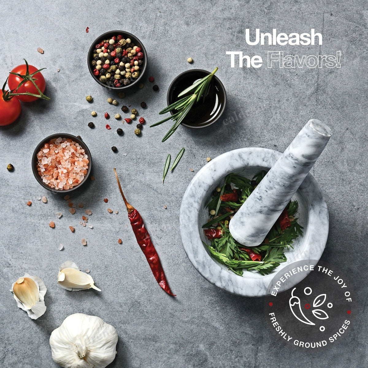 Marble Mortar and Pestle Set – view 6