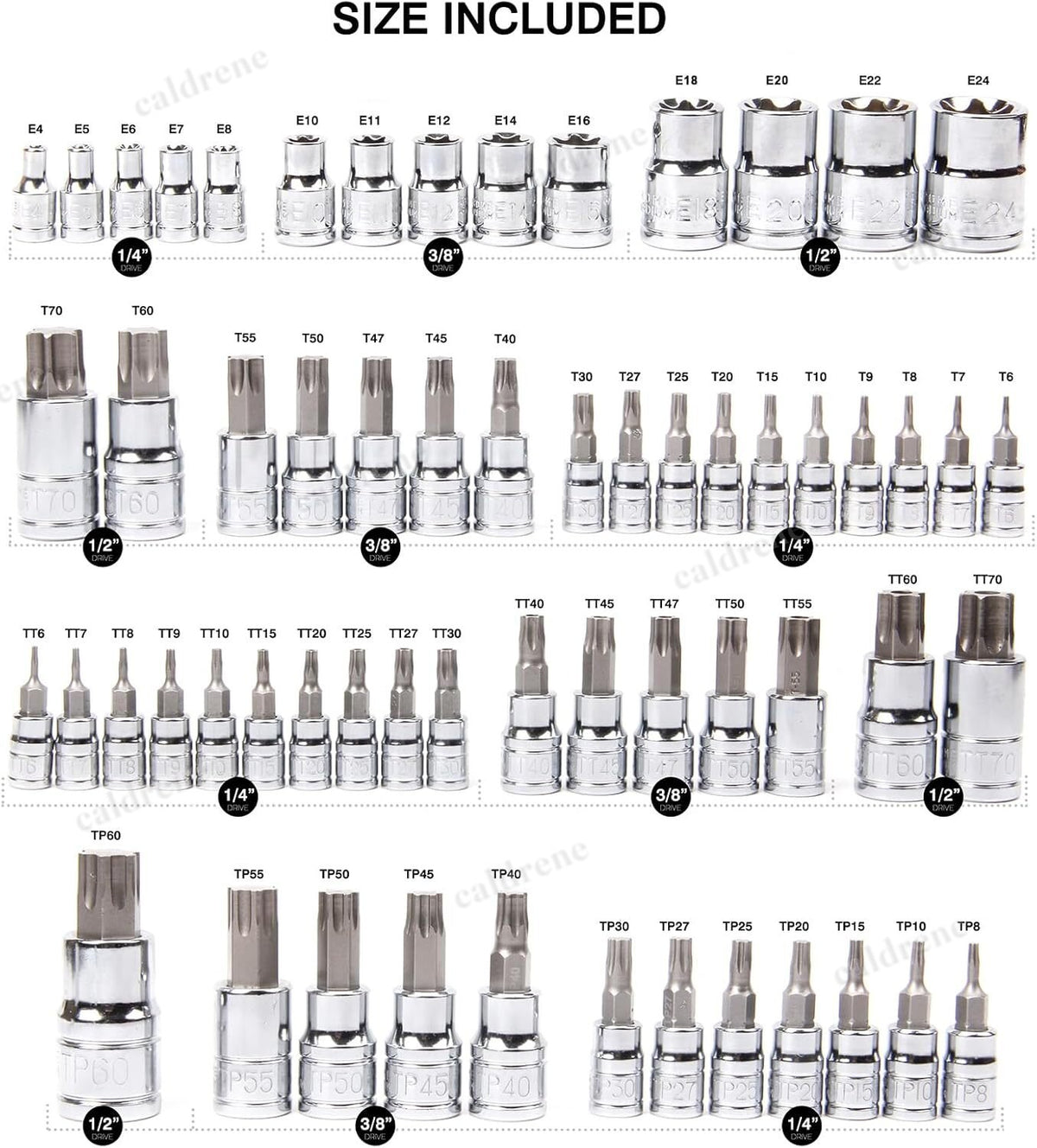 Master Torx Bit and External Torx Socket Set, 60 Piece – view 2
