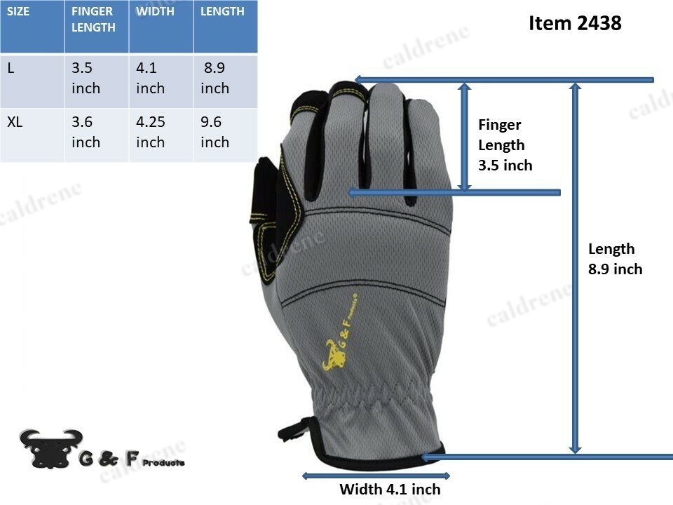 Mechanics Work Gloves, High Grip, 3 Pairs – view 4