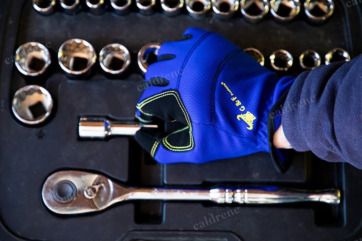 Mechanics Work Gloves, High Grip, 3 Pairs – view 5