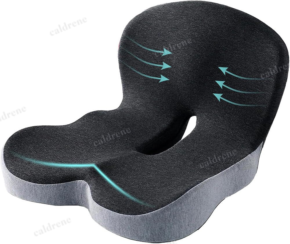 Memory Foam Seat Cushion with Lumbar Support – view 2