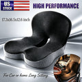 Memory Foam Seat Cushion with Lumbar Support for Office and Car
