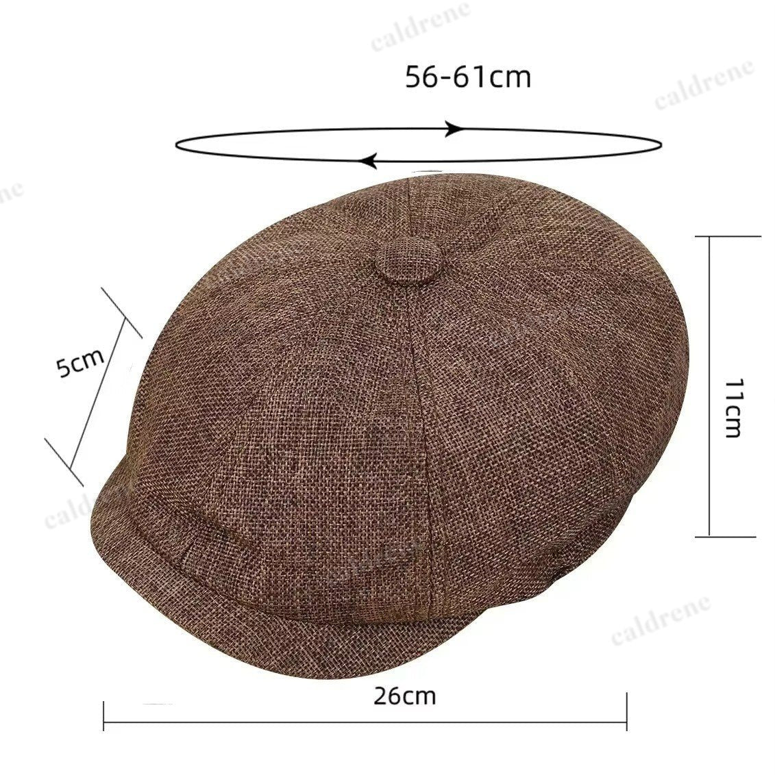 Men's 8-Panel Newsboy Flat Cap for Timeless Style – view 4