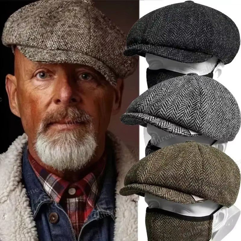 Men's 8-Panel Newsboy Flat Cap for Timeless Style – view 5
