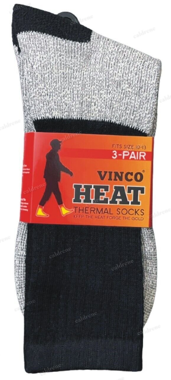 Men's Heavy Duty Thermal Winter Work Boot Crew Socks, 3–12 Pairs – view 4