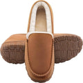 Men's Memory Foam Moccasin Slippers, Plush Lined