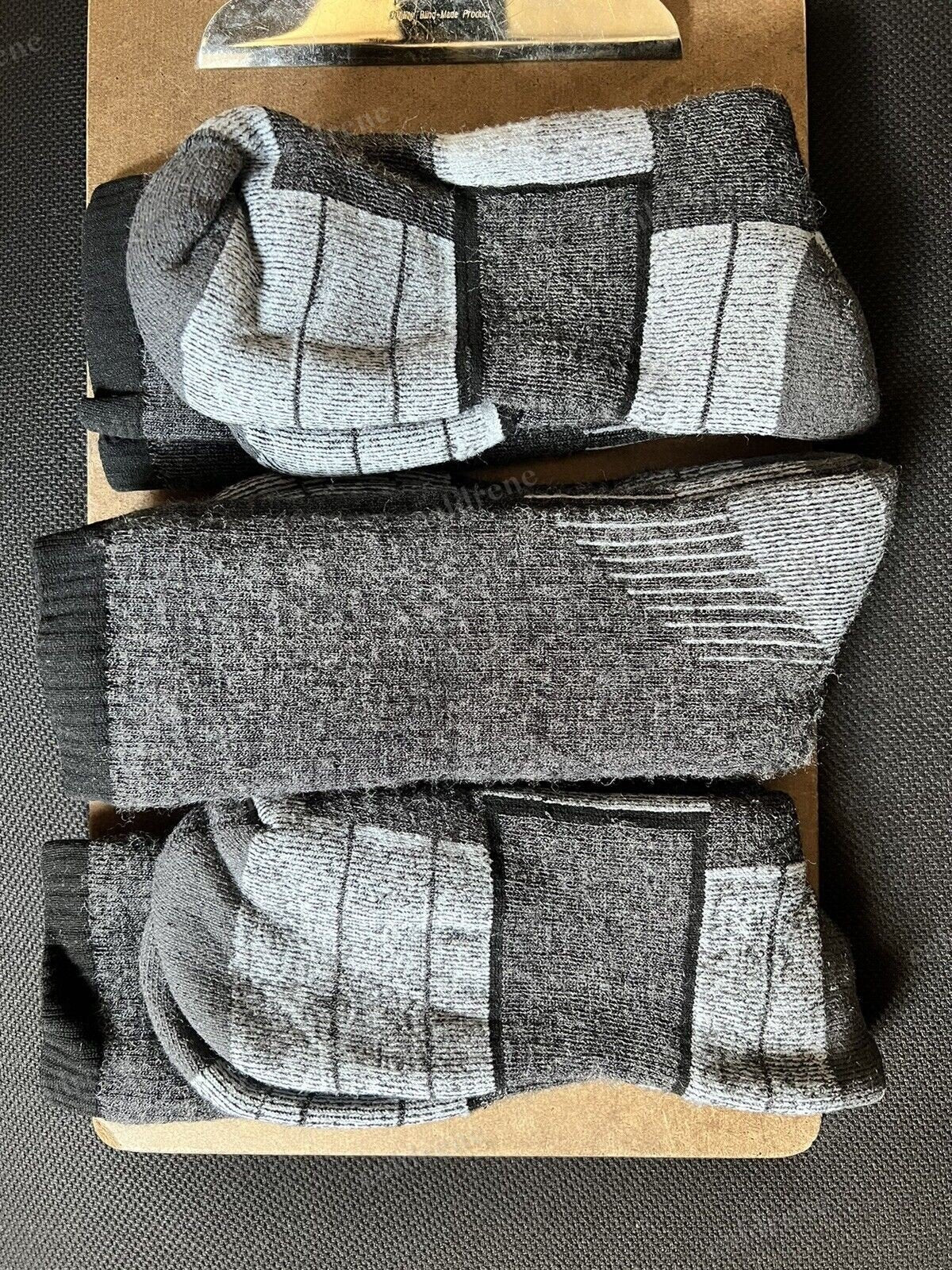 Men's Merino Wool Thick Warm Hiking Socks, 3 Pairs – view 3