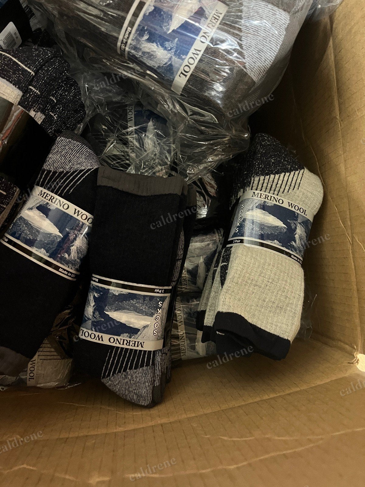 Men's Merino Wool Thick Warm Hiking Socks, 3 Pairs – view 7