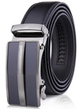 Men's Microfiber Leather Ratchet Belt with Automatic Buckle