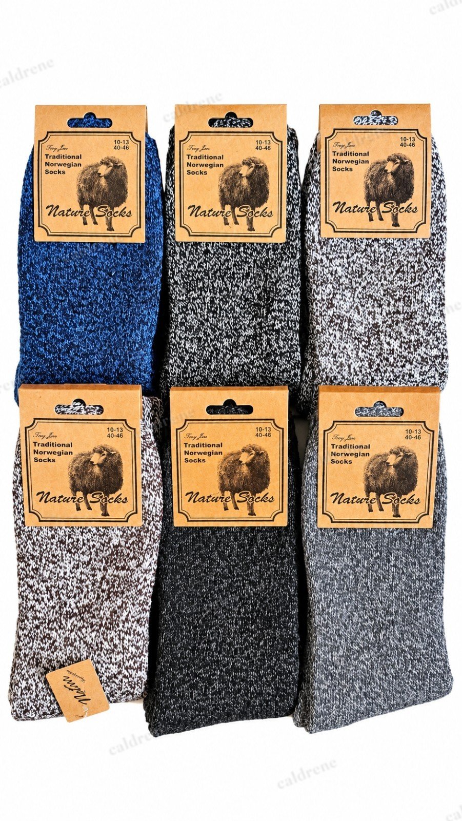 Men's Thermal Alpaca Wool Blend Socks, 6 Pairs – view 2
