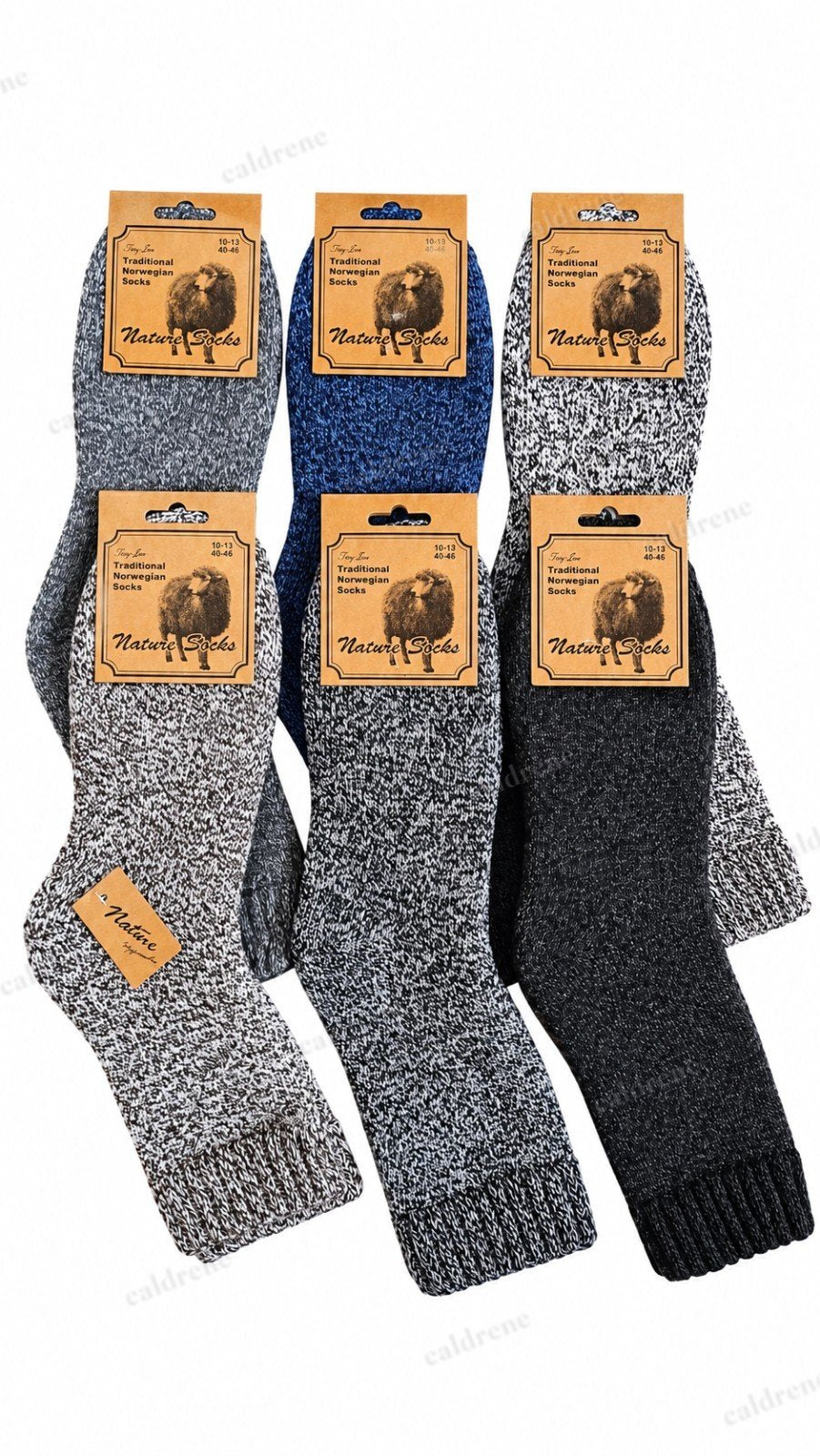 Men's Thermal Alpaca Wool Blend Socks, 6 Pairs – view 5