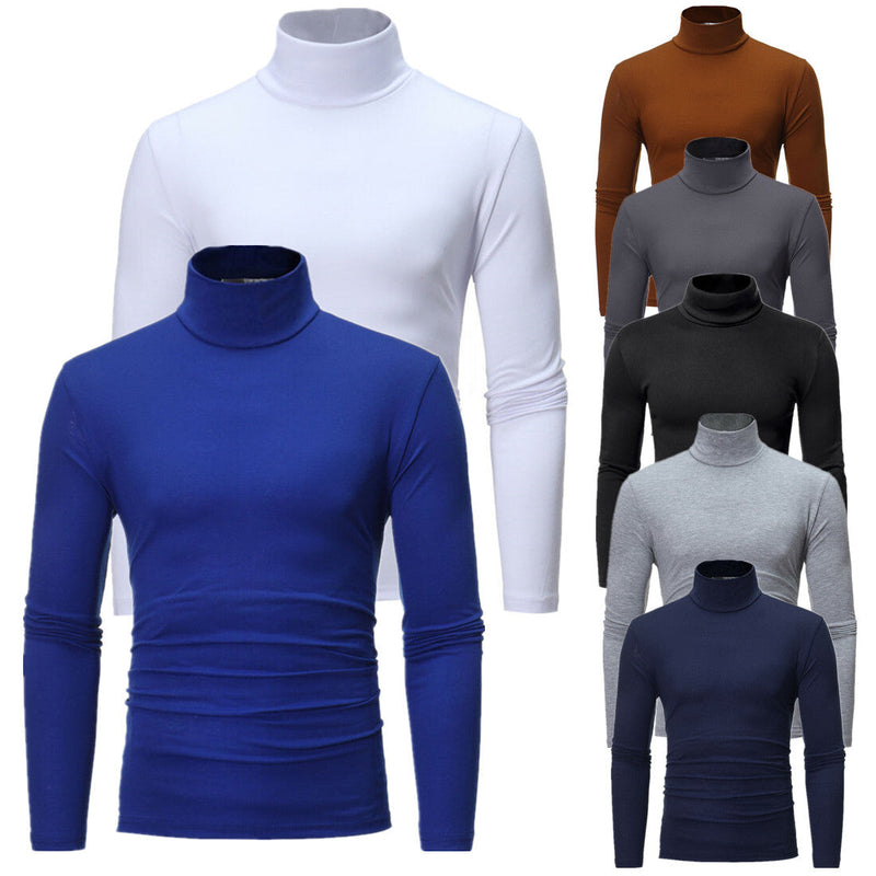 Men's Thermal Turtleneck Long Sleeve Pullover for Winter – Caldrene