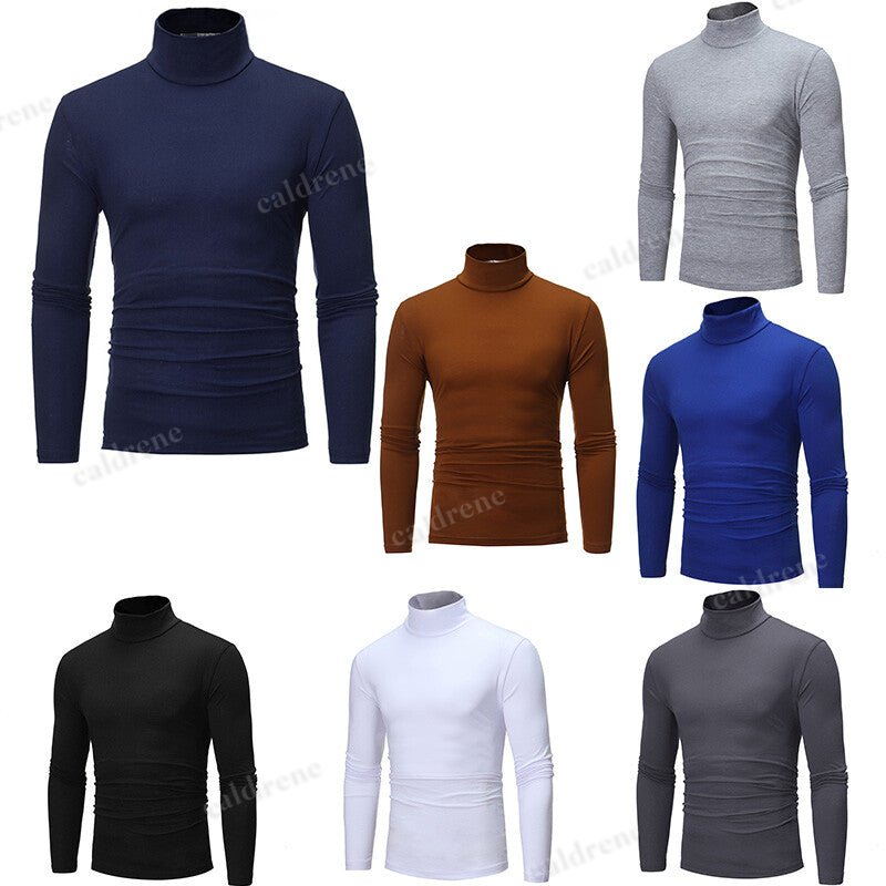 Men's Thermal Turtleneck Long Sleeve Pullover for Winter – view 3