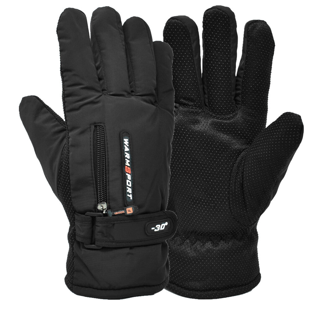 Men's Waterproof Fleece Thermal Ski and Snowboard Gloves