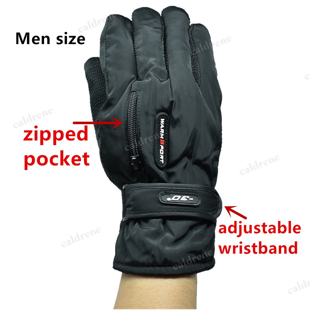 Men's Waterproof Fleece Thermal Ski and Snowboard Gloves – view 4