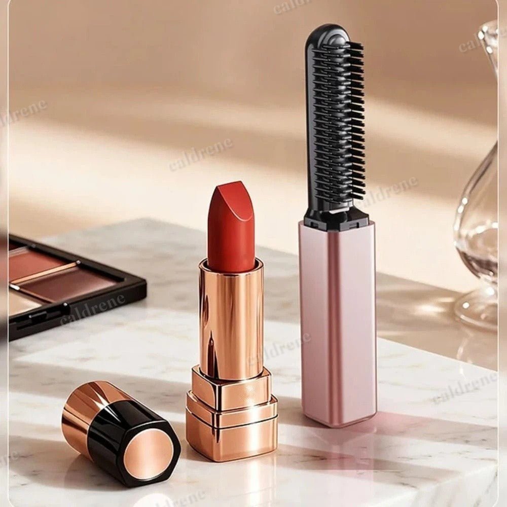 Mini Bangs Straightener Brush for Frizz-Free Hair Styling – view 4