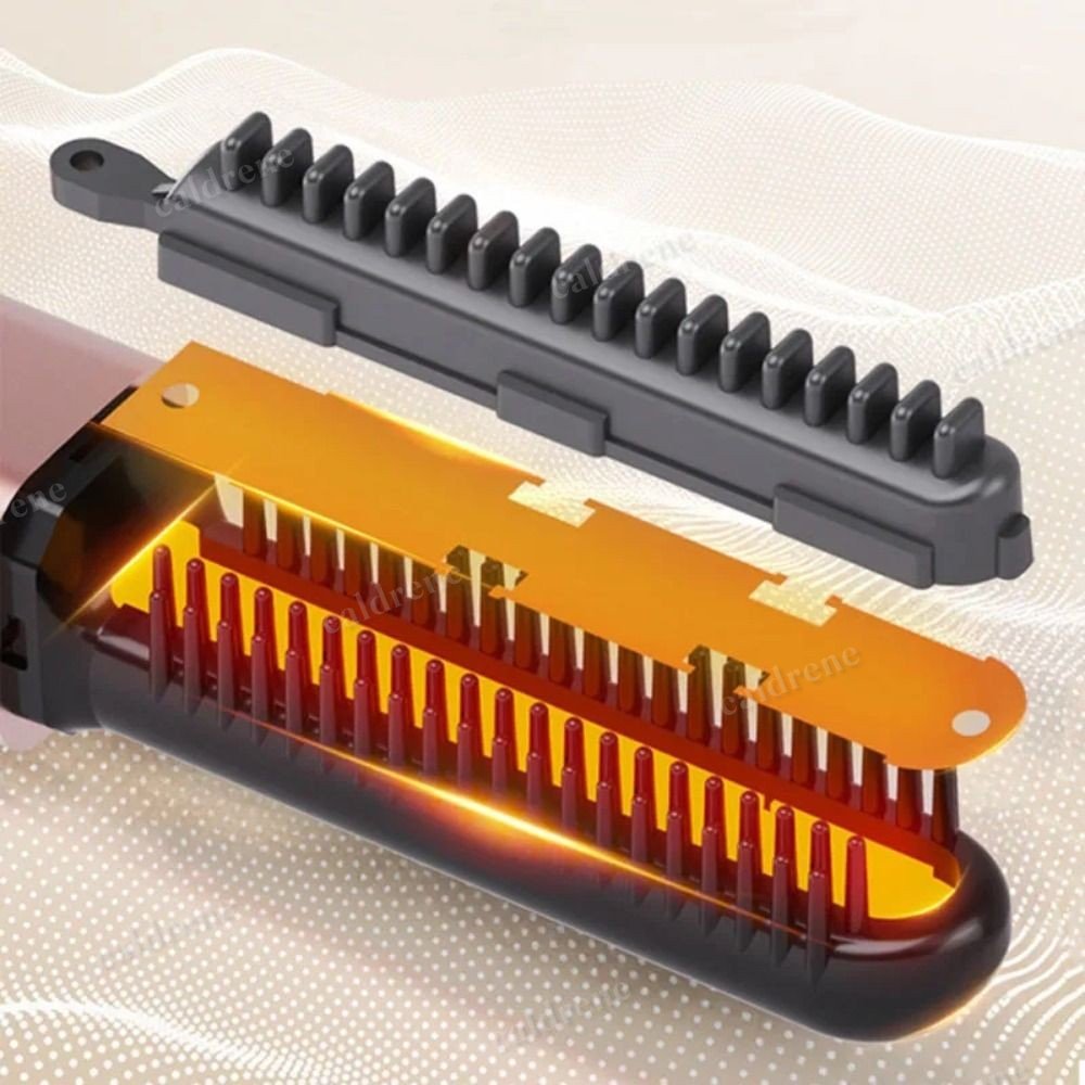 Mini Bangs Straightener Brush for Frizz-Free Hair Styling – view 5