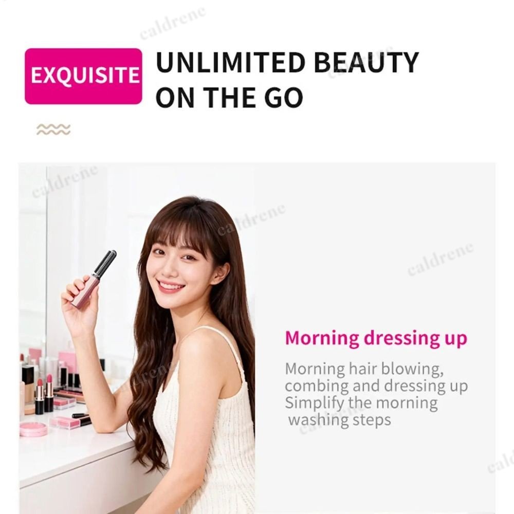 Mini Bangs Straightener Brush for Frizz-Free Hair Styling – view 8