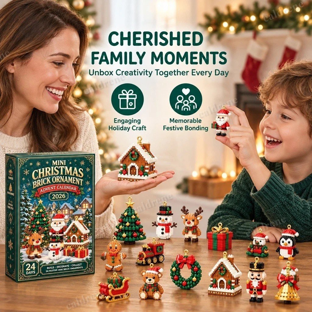 Mini Christmas Ornament Building Brick Advent Calendar 2026 – view 4