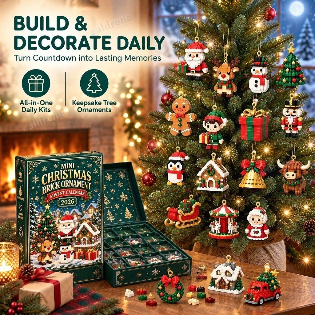 Mini Christmas Ornament Building Brick Advent Calendar 2026 – view 7