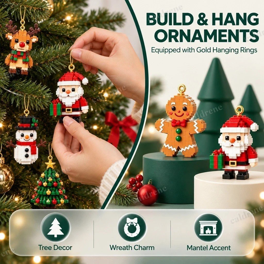 Mini Christmas Ornament Building Brick Advent Calendar 2026 – view 8