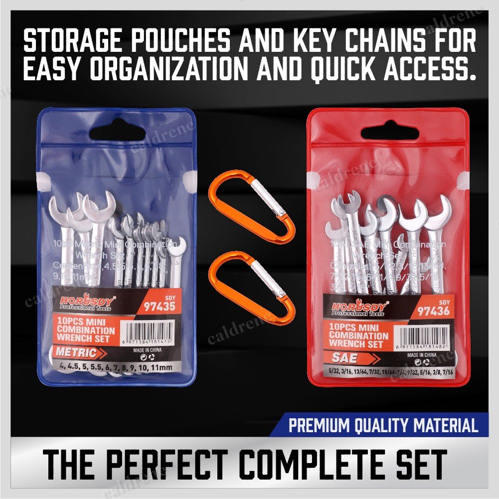 Mini Ignition Wrench Set, Metric and SAE, 22 Piece – view 3