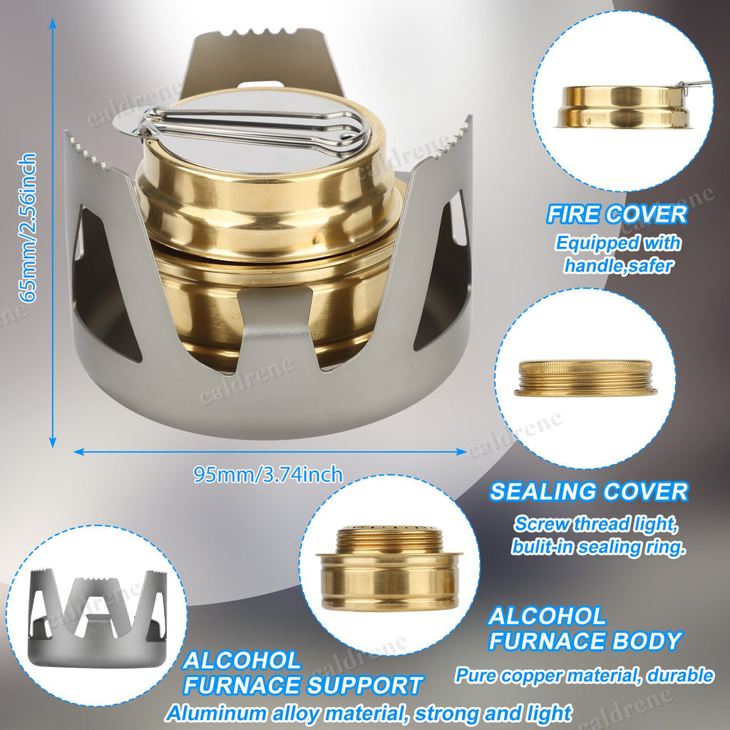 Mini Portable Alcohol Stove Burner for Backpacking – view 3