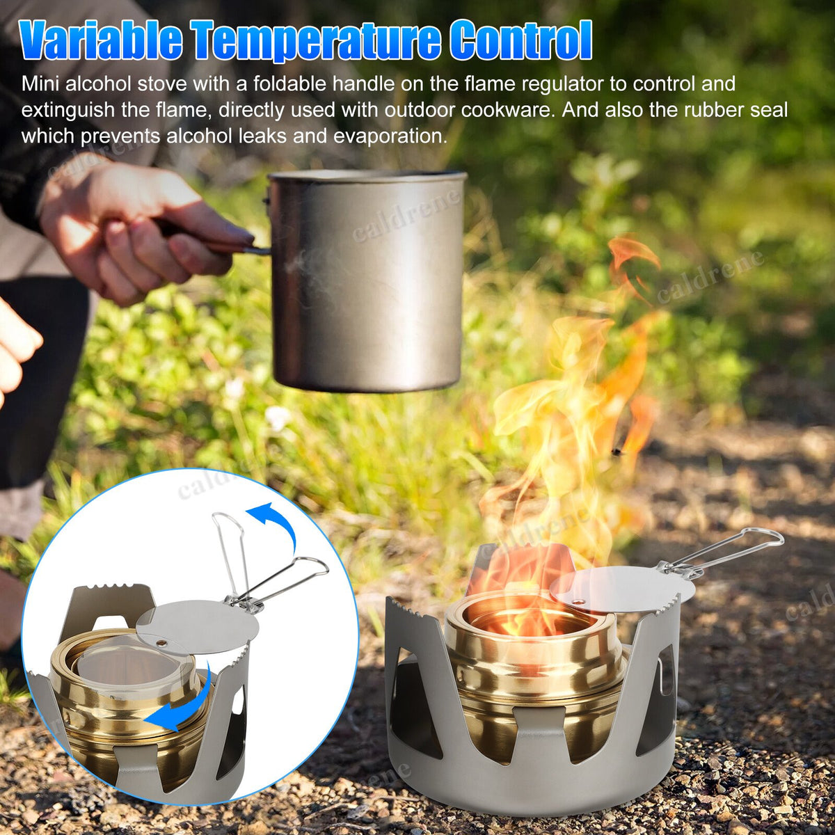 Mini Portable Alcohol Stove Burner for Backpacking – view 8