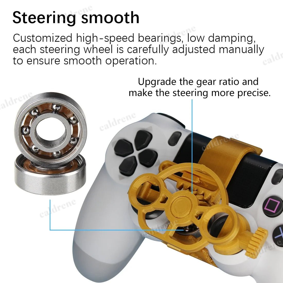 Mini Steering Wheel Game Controller Attachment – view 3